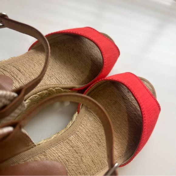 Lucky Brand Kyndra Espadrille Wedge Sandals in Cayenne 7.5 - Picture 8 of 8